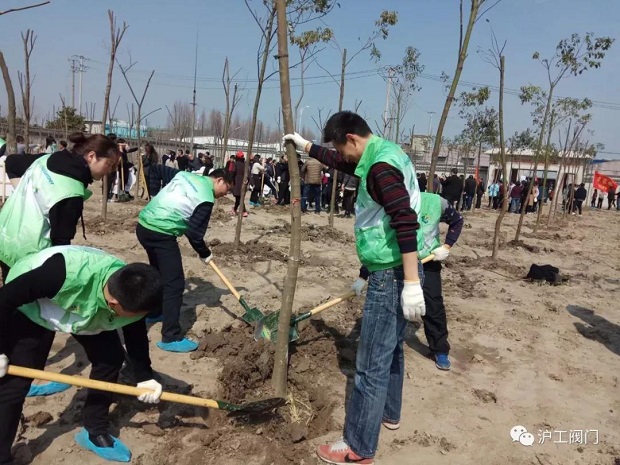 2018年上海滬工閥門廠3.12植樹節活動(圖4)